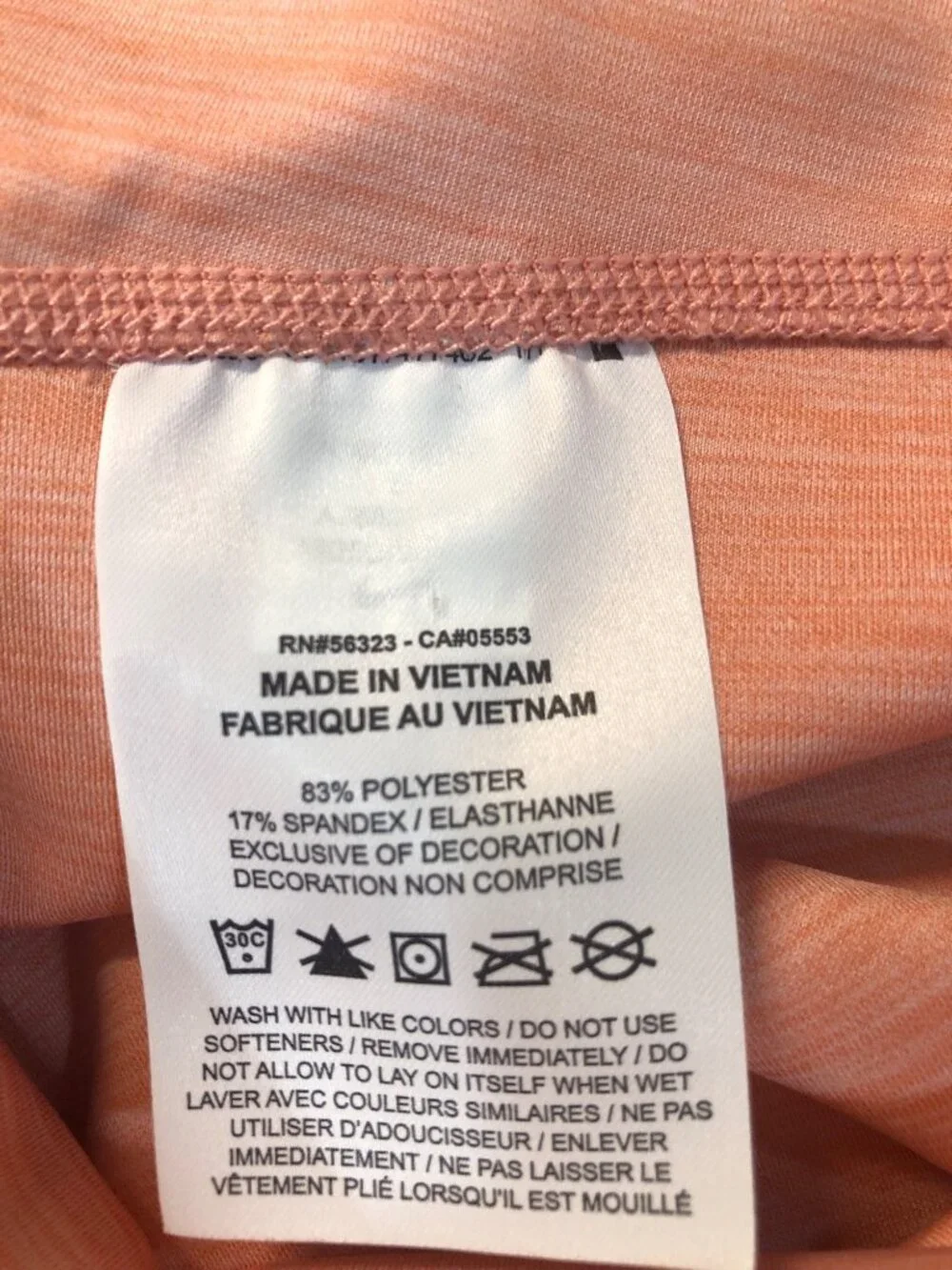 NWT The Nike One Tight Fit Mid Rise Full Length Performance Orange Leggings Sz S